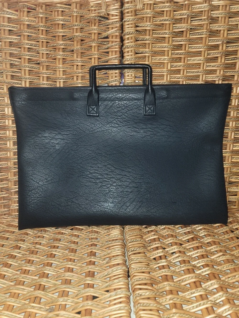 Vintage American Portfolio Co Kentucky State Seal Black Briefcase Document Bag